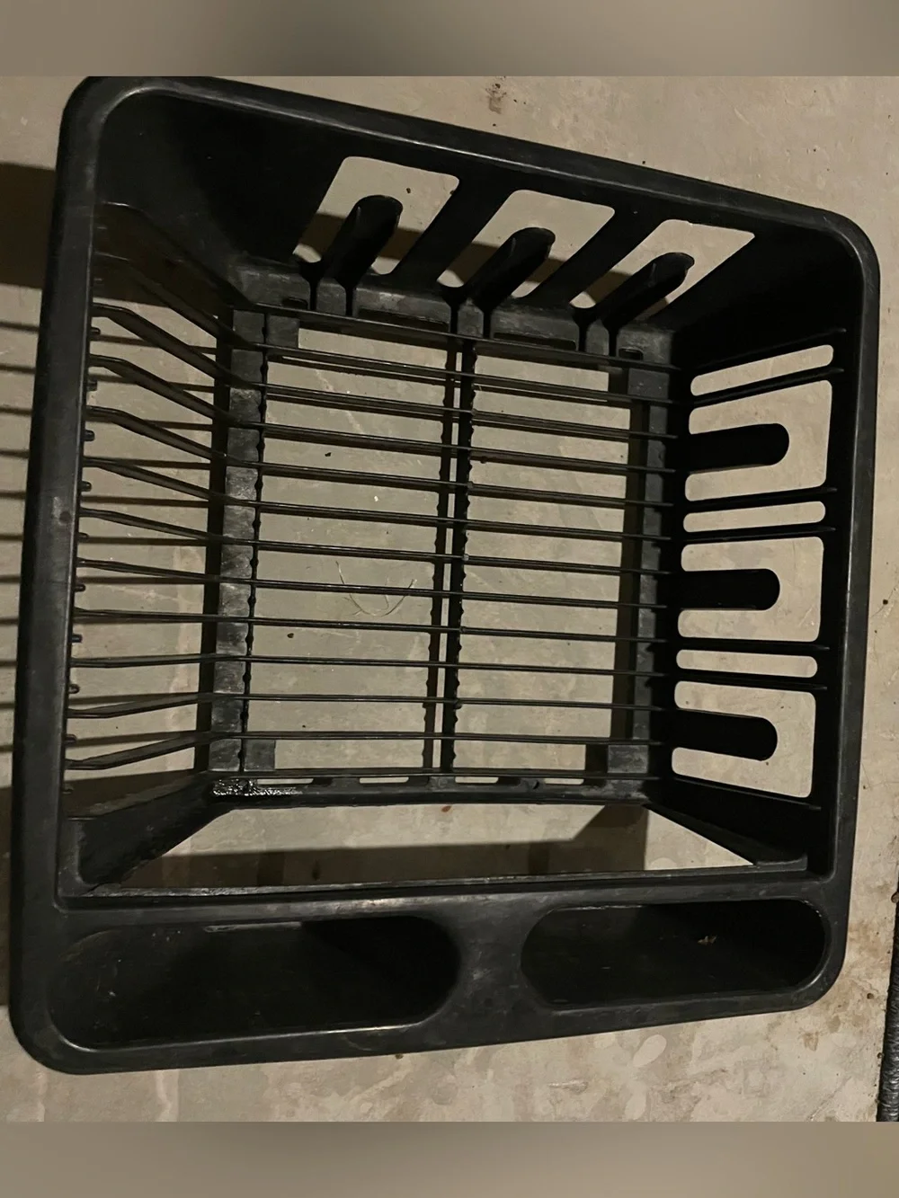 Black Plastic Dish Drying Rack - Durable Home Drying rack